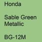 Preview: Honda, Sable Green Metallic, BG-12M.